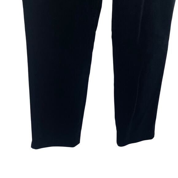 Theory Black Velour Ankle Length Dress Pants Womens 6 - Picture 2 of 8